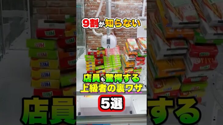 店員も驚愕する上級者の裏ワザ5選 #shorts  #クレーンゲーム #ufoキャッチャー#ゲーセン #ゲームセンター  #arcade #clawmachine