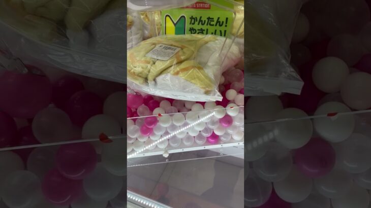 クレーンゲーム動画必殺技集64 ～長めの袋に入った着ぐるみみたいな景品は持ち上げぬるっと落とす！の件～ #ufoキャッチャー動画 #ゲームセンター #クレーンゲーム #ufoキャッチャー #ゲーセン