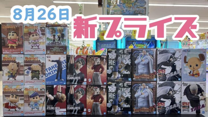 【クレーンゲーム】8月26日新プライズ✨当日実践攻略🤭