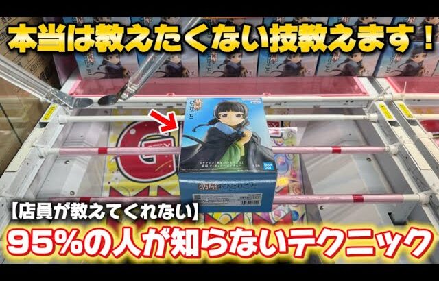クレーンゲーム95%の人が知らないテクニック教えます！これ覚えると安く取れます！新景品！