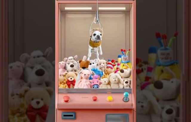 【愛犬がクレーンゲームに？/生成AI】UFOキャッチャーで最高の景品ゲット？！#フレンチブルドッグ #フレブル #frenchbulldog  #shorts #クレーンゲーム #ufoキャッチャー