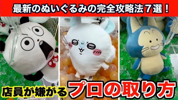【クレーンゲーム】ちいかわ・モモンガ超BIGぬいぐるみなど最新の人気プライズ攻略のコツ７選！