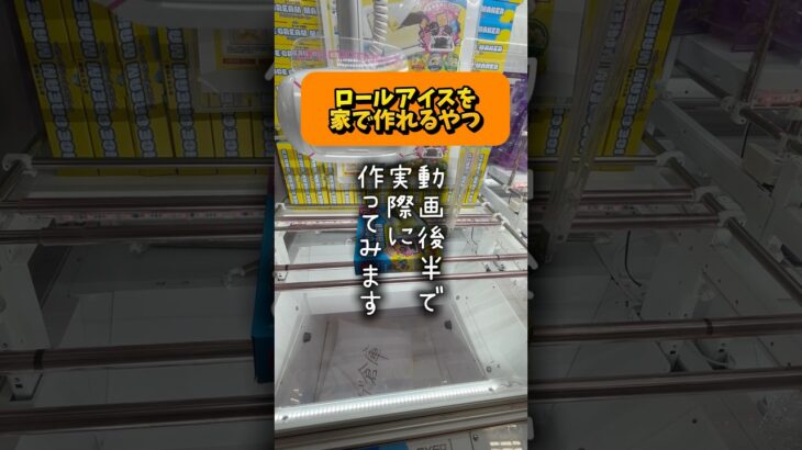ロールアイス作れる！？話題の景品をクレーンゲームでGET＆実践！