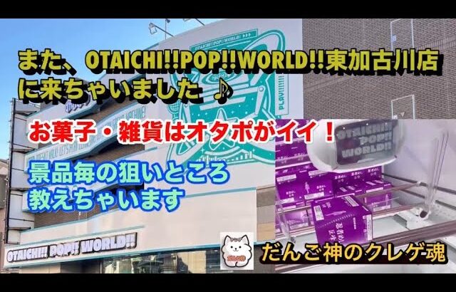 【クレーンゲーム】オタイチポップワールド東加古川店でお菓子・雑貨をいっぱいGETする‼️景品毎にポイント解説！【ufoキャッチャー】【ゲームセンター】