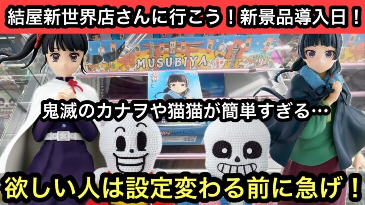 鬼滅や猫猫の新景品が簡単すぎる！設定変わる前にお店に急げ！【結屋】【クレーンゲーム】【JapaneseClawMachine】【인형뽑기】【日本夾娃娃】