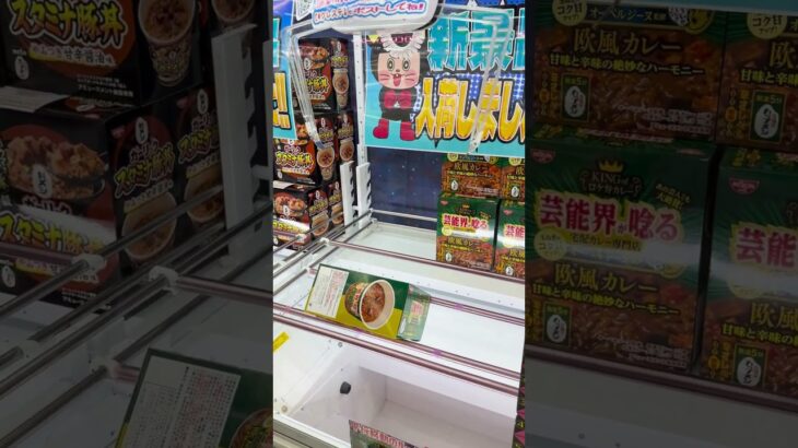 カレーメシゲット #ゲームセンター #クレーンゲーム #colonelkkjϟ #ゲーセン #お菓子好き #ufoキャッチャー #ガチャガチャ #ショート動画 #攻略#おたちゅう