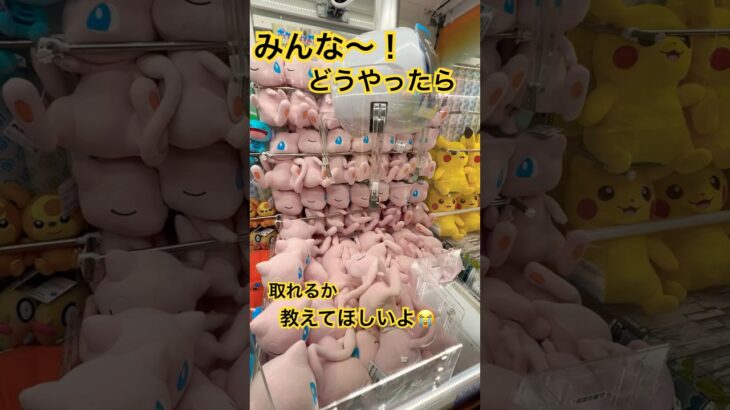 【みんなー！アドバイスをください】#crane #クレーンゲーム #クレーンゲーム攻略 #ゲーセン #こども #ufoキャッチャー #クレーンゲームミュウ#クレーンゲームポケモン#ポケモンぬいぐるみ