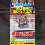 実は箱を横に立てると簡単に取れる！#cranemachine  #クレーンゲーム #ゲーセン #clawmachine #UFOキャッチャー