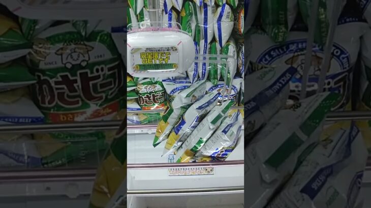 千葉鑑定団湾岸習志野店のクレーンゲームでココナッツポッキーの景品をゲット #shorts