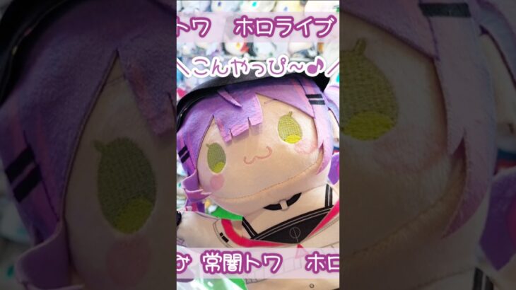 ハピバ🎂悪魔かわいいトワ様のパペットぬいぐるみ👾💜 #ホロライブ #常闇トワ #クレーンゲーム #shorts
