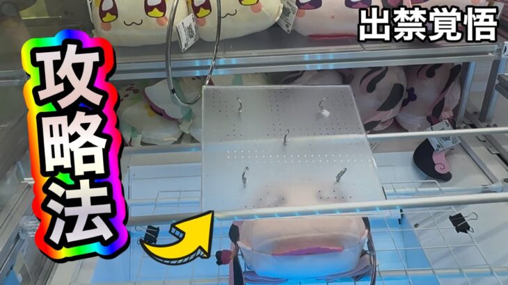 【見つかったら怒られる❓】フックに引っ掛けるクレーンゲームの攻略法❗️#ufoキャッチャー