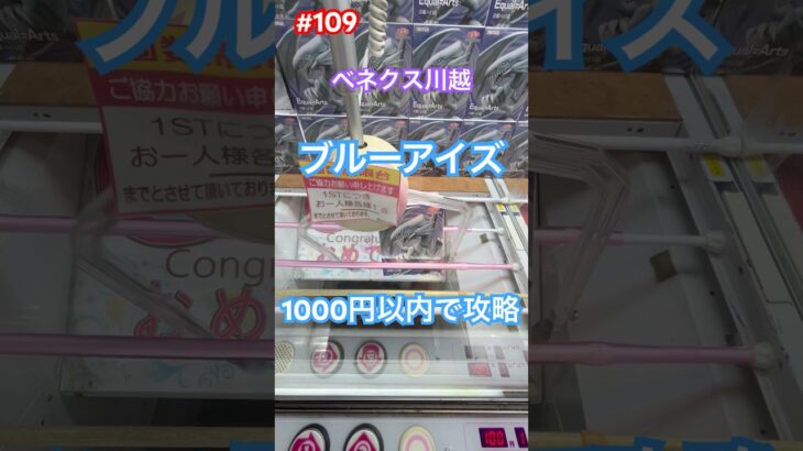 ベネクスのフィールドでブルーアイズとデュエル‼︎ #クレーンゲーム #ufoキャッチャー #ベネクス川越 #ブルーアイズ