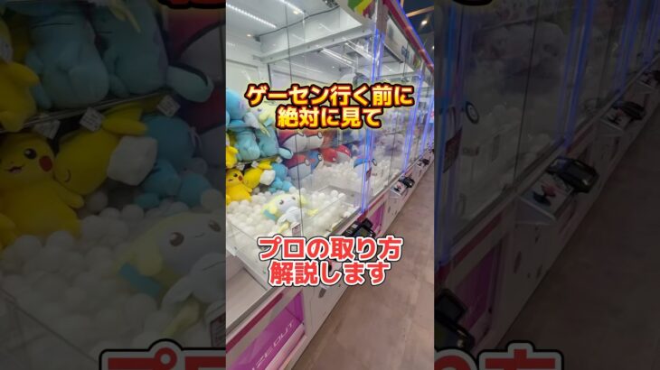 ゲーセン行く前に絶対に見て！プロの取り方解説　#クレーンゲーム #プライズ獲得 #ゲームセンター #ufoキャッチャー #取り方 #攻略