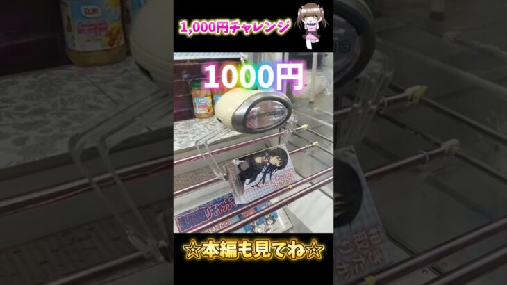 クレーンゲーム1000円チャレンジ #クレーンゲーム #クレーンゲーム攻略 #ufoキャッチャー #ゲームセンター #ゲーセン