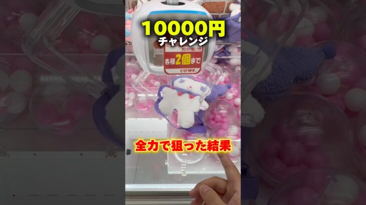 想像を絶する10000円チャレンジの結果… #shorts #クレーンゲーム #ufoキャッチャー #cranegame
