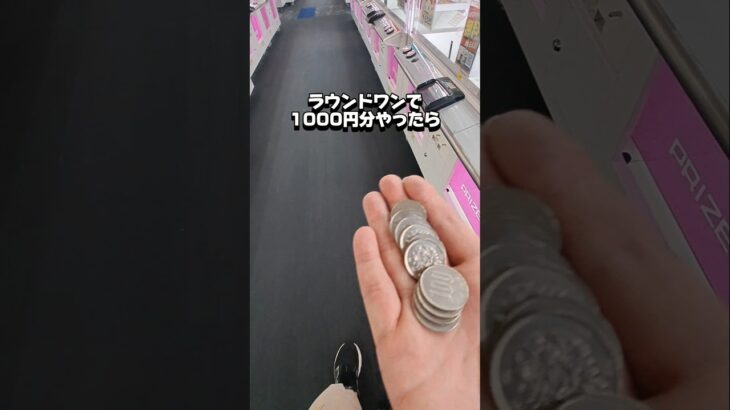 【 クレーンゲーム 】ラウンドワン1000円チャレンジ！果たして何個獲れるかな？#クレーンゲーム#ufoキャッチャー#ゲームセンター