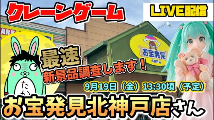 【クレーンゲームLIVE】関西最強⁉️お宝発見北神戸店さんで新景品を爆取れチャレンジ🔥