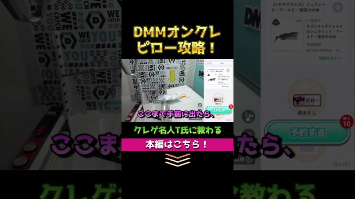 クレゲの名人T氏にDMMオンクレの「ピローの取り方」のコツを教わる 【実践】レクチャー動画 / オンラインクレーンゲーム（ショート）