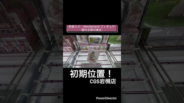 【クレーンゲーム】初音ミク　Wonderland フィギュア 眠れる森の美女　#初音ミク  #CGS岩槻店