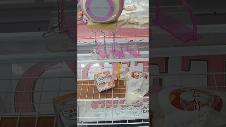 ベネクス大和店のクレーンゲームのフック台でこしひかりのお米の景品をゲット #shorts
