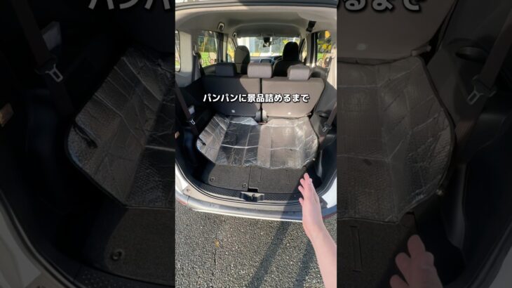 車の中を景品で埋め尽くしました　#クレーンゲーム #ゲームセンター #ufoキャッチャー