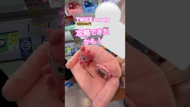 裏技かも！ぬいぐるみ苦戦したからかなり覚悟して挑んだらまさかの！！！#クレゲ中毒 #クレゲ #クレーンゲーム #ゲームセンター #ufoキャッチャー  #clawmachine #twice