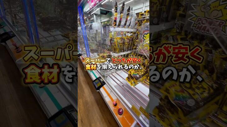 【ゲーセン】食材を揃えるならスーパーよりクレーンゲームの方が安く取れるのか検証してみました。