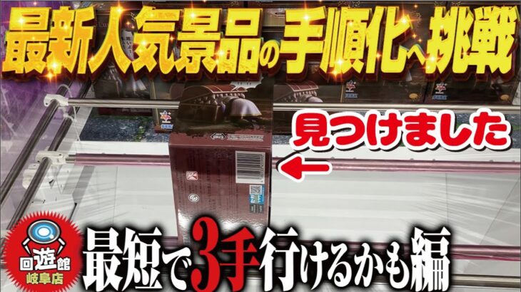 【クレーンゲーム】最新大人気フィギュア手順化への挑戦！回遊館岐阜店！