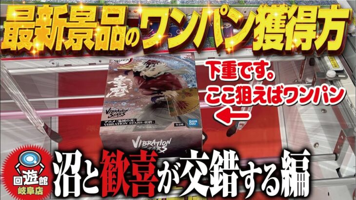【クレーンゲーム】最新の景品ワンパン方法がこれです！理不尽！回遊館岐阜店！