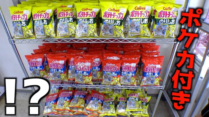 ポケカ付きのポテトチップスが売ってたww【クレーンゲーム／UFOキャッチャー】
