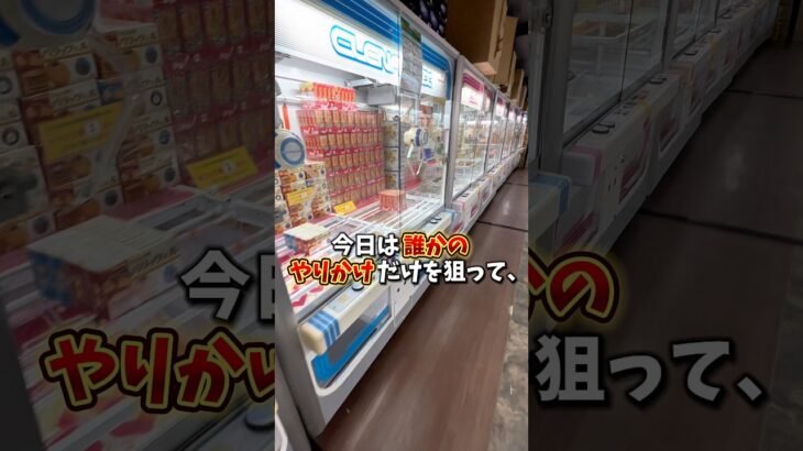 【ゲーセン】誰かのやりかけだけを狙って1000円で何個取れるのか検証してみました。