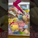 1000円で何個取れるか挑戦！ #クレーンゲーム  #ゲーセン  #ufoキャッチャー  #景品　#1000円