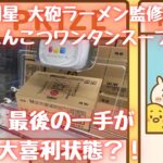 【クレーンゲームリアリティ186】最後の一手が大喜利状態？！移動範囲が想定外！　明星 大砲ラーメン監修 とんこつワンタンスープ　ちゃぶ台返し　コツ【もってきーな+富里店】
