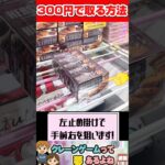 300円で取る方法！#クレーンゲーム #クレーンゲーム攻略 #ufoキャッチャー #shorts #ゲームセンター