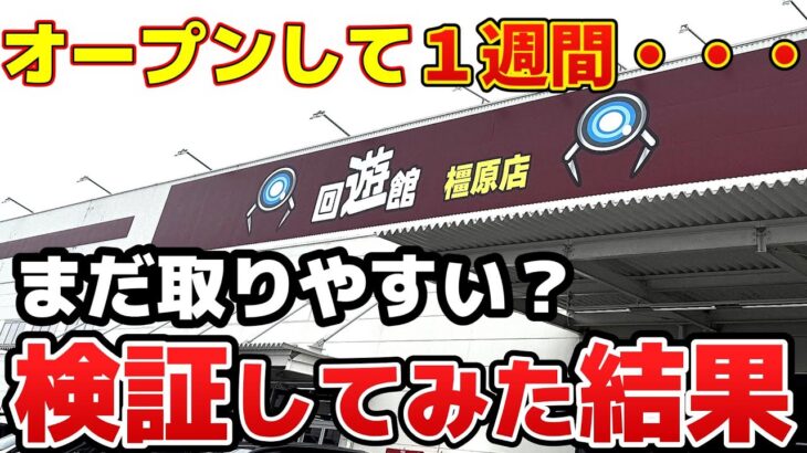 【検証】オープンして1週間経過!まだ取りやすいの!?5000円使って検証してみた結果・・・!【回遊館橿原店】#回遊館#クレーンゲーム #プライズ #ゲームセンター #ufoキャッチャー