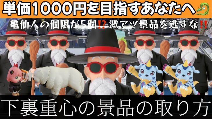 【クレーンゲーム】下裏重心の取り方解説‼️即完売の亀仙人の個限が5個だったのでMAX獲得してきました。最新プライズ導入即動画化　【UFOキャッチャー／CGS前橋】