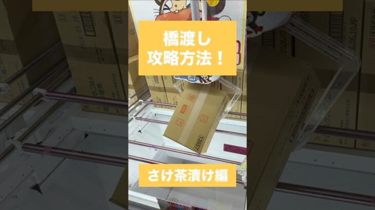【クレーンゲーム】橋渡し攻略方法 さけ茶漬け編　#クレーンゲーム #橋渡し #攻略方法 #UFOキャッチャー #取り方 #さけ茶漬け #お菓子攻略 #ゲーセン #クレーンゲームのコツ #アーム攻略