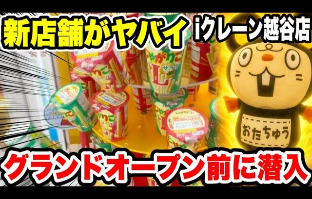 【クレーンゲーム】話題の新店舗iクレーン越谷店by おたちゅうさんに潜入！台湾キャッチャーや食品・お菓子・プライズフィギュアを一気に攻略！
