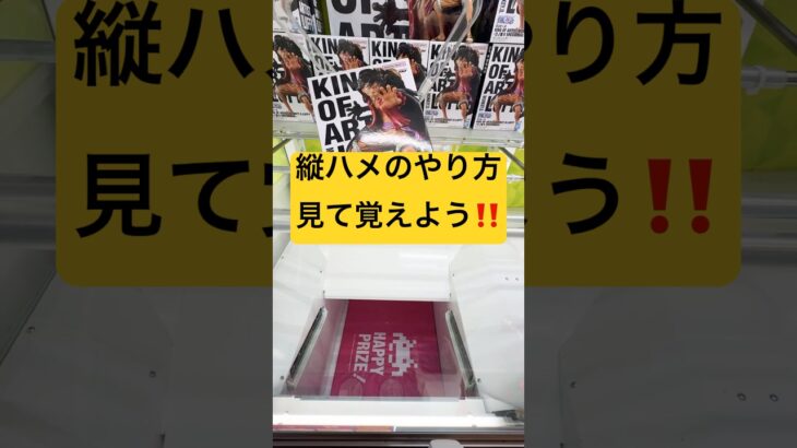 （クレーンゲーム）縦ハメのやり方‼️🔰#クレーンゲーム#クレーンゲーム景品 #クレーンゲーム景品 #クレーンゲーム攻略 #ゲームセンター#ゲーセン#ufoキャッチャー #ワンピース#アニメ