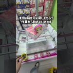 誰でも真ん中狙うだけで景品取れる店がオープンします #クレーンゲーム #ゲームセンター #ufoキャッチャー
