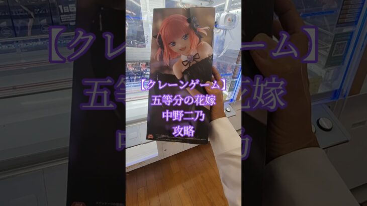 【 #クレーンゲーム 】中野二乃 五等分の花嫁 #フィギュア #プライズ獲得  橋渡し #ufoキャッチャー  攻略 #ゲームセンター (CGS前橋)