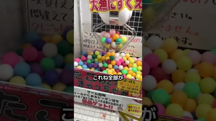 たこ焼きキャッチャーで日本一ボールが取れるお店を検証したらヤバすぎた#クレーンゲーム #ufoキャッチャー #clawmachine