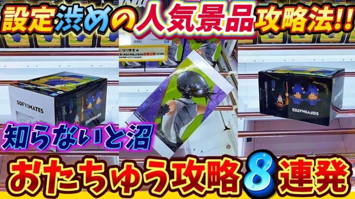 [クレーンゲーム] 設定が渋くても取れます！おたちゅう人気景品攻略法 [ユーフォーキャッチャー]