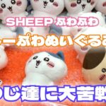 【クレーンゲーム】ちいかわしーぷわぬいぐるみ①にチャレンジ!!