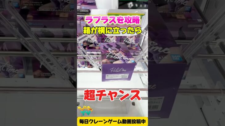 【クレーンゲーム】箱が横に立ったら超チャンス！？ホロライブ ラプラス攻略！