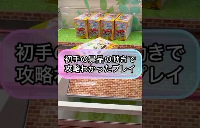 【クレーンゲーム攻略】初手の景品の動きで攻略がわかったプレイ！！