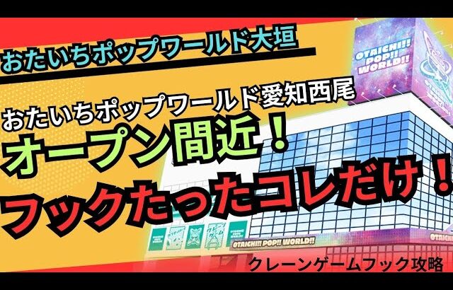 【フックはここを狙え】おたいちポップワールド大垣　おたいちポップワールド愛知西尾オープン前に復習　クレーンゲームフック　【クレーンゲーム】#おたいち #おたいちポップワールド大垣 #クレーンゲーム