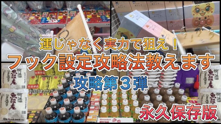 【永久保存版】フック設定攻略法解説！第3弾！！　実力で狙えます【ゲームセンター】