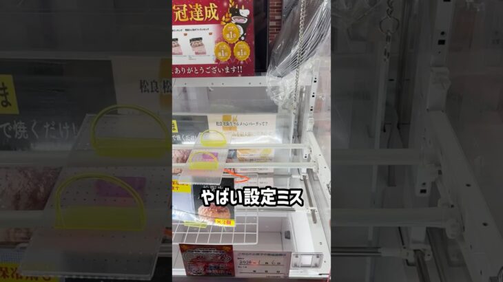 設定ミスを見つけたので挑戦してみたらまさかの、、、#shorts #クレーンゲーム #ufoキャッチャー #ゲーセン #ゲームセンター #arcade