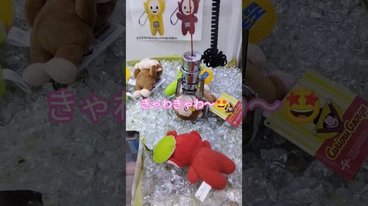 おさるのジョージすち🩵 #クレーンゲーム #クレーンゲーム景品 #ゲームセンター #クレーンゲーム攻略 #ufoキャッチャー #ゲーセン #ミニクレーンゲーム